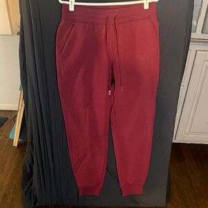 Athletic Works Maroon Women's Jogger Sweatpants